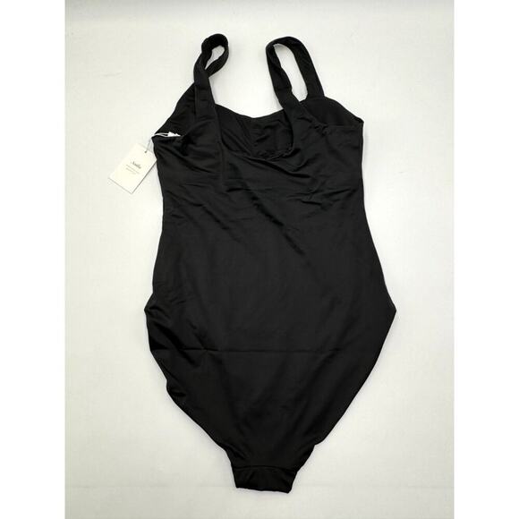 Andie Swim Marbella Modest One Piece Swimsuit Black Medium NWT Classic Chic - Picture 7 of 10
